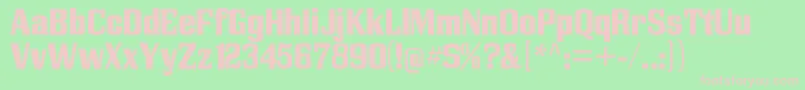 VigoRegular Font – Pink Fonts on Green Background