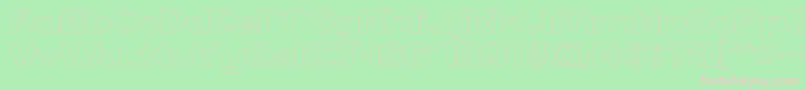 AboutYouHollow Font – Pink Fonts on Green Background