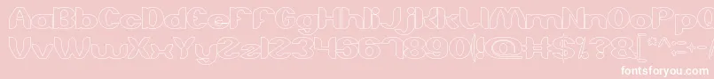fuente AboutYouHollow – Fuentes Blancas Sobre Fondo Rosa