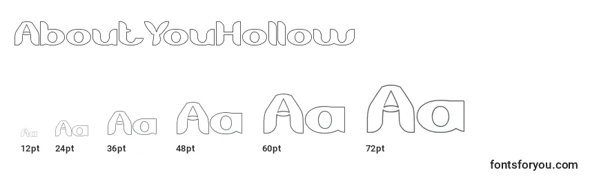 AboutYouHollow Font Sizes