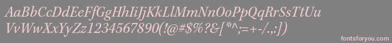KeplerstdScnit Font – Pink Fonts on Gray Background