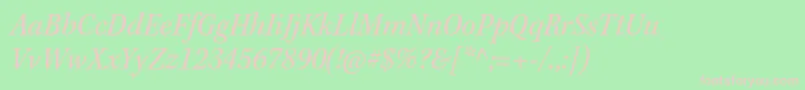 KeplerstdScnit Font – Pink Fonts on Green Background