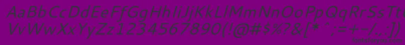 CantarellOblique Font – Black Fonts on Purple Background