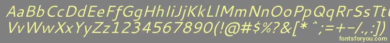 CantarellOblique Font – Yellow Fonts on Gray Background