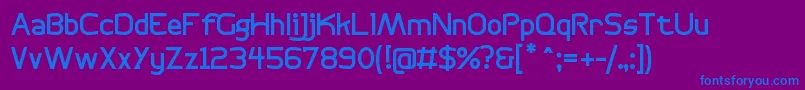 BogotanaRegular Font – Blue Fonts on Purple Background