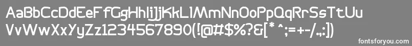 BogotanaRegular Font – White Fonts on Gray Background