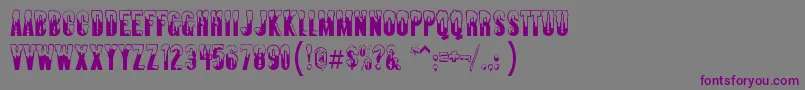 Almosnow Font – Purple Fonts on Gray Background