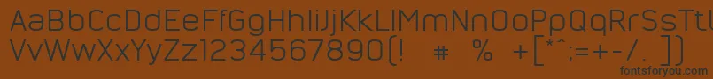 NordsterndemoNormal Font – Black Fonts on Brown Background