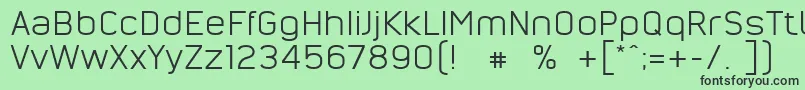 NordsterndemoNormal Font – Black Fonts on Green Background