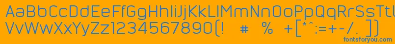 NordsterndemoNormal Font – Blue Fonts on Orange Background
