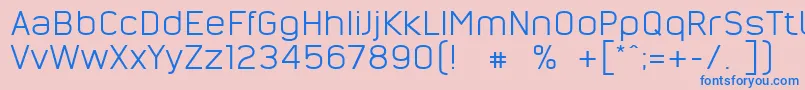 NordsterndemoNormal Font – Blue Fonts on Pink Background