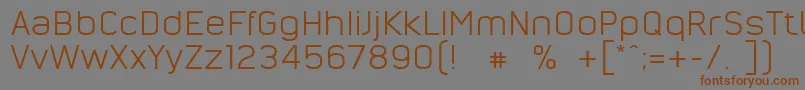 NordsterndemoNormal Font – Brown Fonts on Gray Background