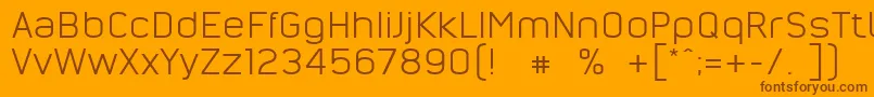 NordsterndemoNormal Font – Brown Fonts on Orange Background