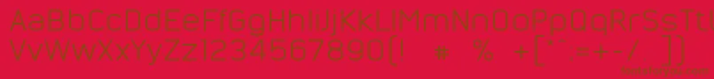 NordsterndemoNormal Font – Brown Fonts on Red Background