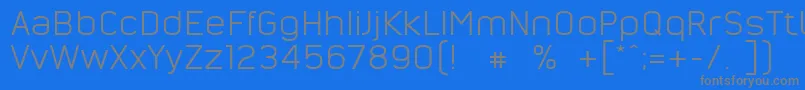 NordsterndemoNormal Font – Gray Fonts on Blue Background