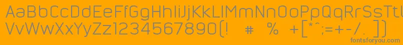 NordsterndemoNormal Font – Gray Fonts on Orange Background