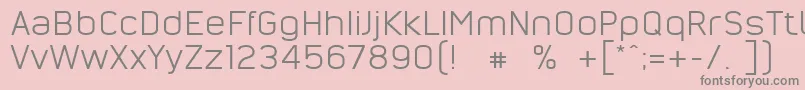 NordsterndemoNormal Font – Gray Fonts on Pink Background