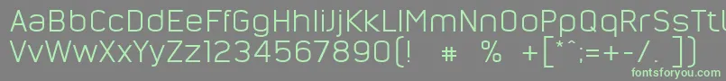 Weitere Informationen zur NordsterndemoNormal-Schriftart NordsterndemoNormal-Schriftart – Grüne Schriften auf grauem Hintergrund