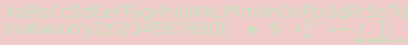 NordsterndemoNormal Font – Green Fonts on Pink Background