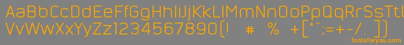 NordsterndemoNormal Font – Orange Fonts on Gray Background