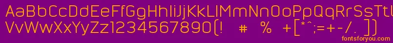 NordsterndemoNormal Font – Orange Fonts on Purple Background