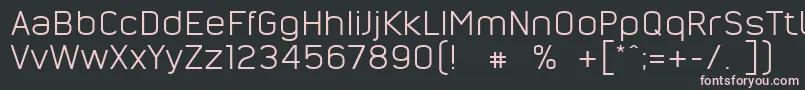 NordsterndemoNormal Font – Pink Fonts on Black Background