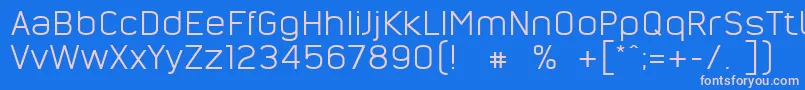 NordsterndemoNormal Font – Pink Fonts on Blue Background