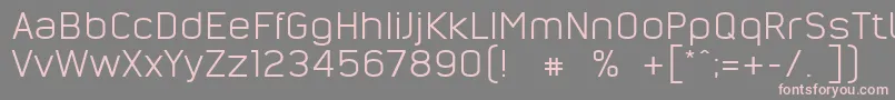NordsterndemoNormal Font – Pink Fonts on Gray Background