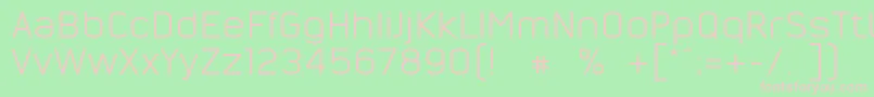 NordsterndemoNormal Font – Pink Fonts on Green Background