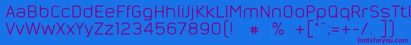 NordsterndemoNormal Font – Purple Fonts on Blue Background