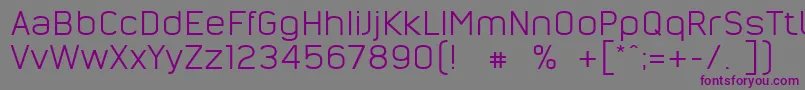 NordsterndemoNormal Font – Purple Fonts on Gray Background