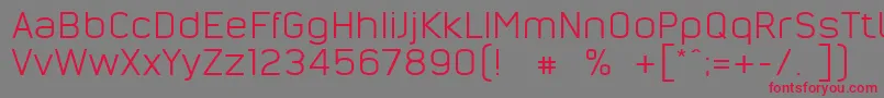 NordsterndemoNormal Font – Red Fonts on Gray Background