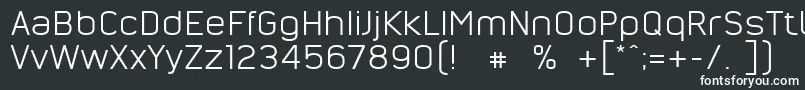 フォントNordsterndemoNormal – 黒い背景に白い文字