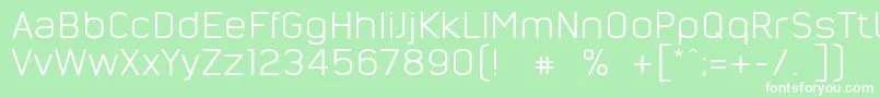 NordsterndemoNormal Font – White Fonts on Green Background