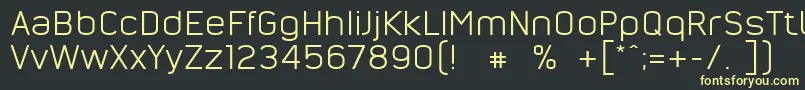 フォントNordsterndemoNormal – 黒い背景に黄色の文字