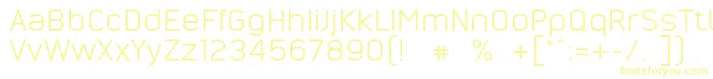 NordsterndemoNormal Font – Yellow Fonts on White Background