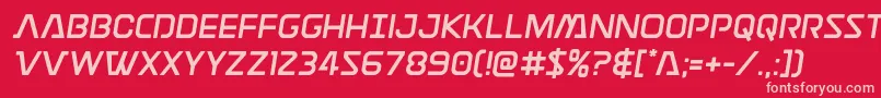 Discotechiasemital Font – Pink Fonts on Red Background