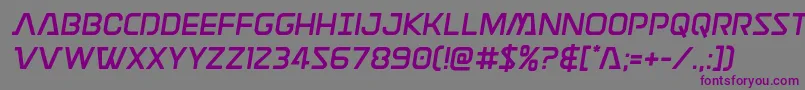 Шрифт Discotechiasemital – фиолетовые шрифты на сером фоне
