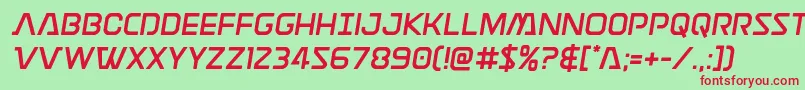 Discotechiasemital Font – Red Fonts on Green Background