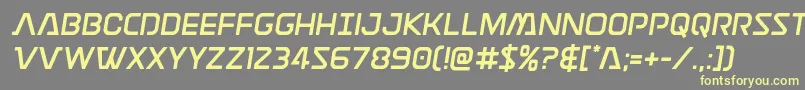 Discotechiasemital Font – Yellow Fonts on Gray Background