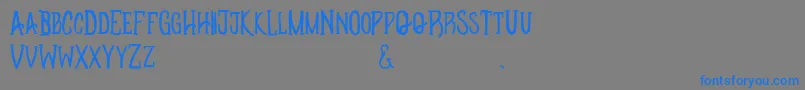 Apotheque Font – Blue Fonts on Gray Background