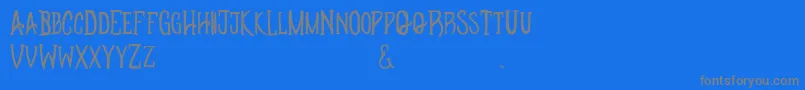 Apotheque Font – Gray Fonts on Blue Background