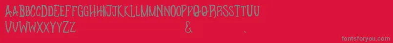 Apotheque Font – Gray Fonts on Red Background