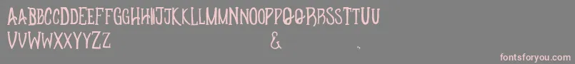 Apotheque Font – Pink Fonts on Gray Background