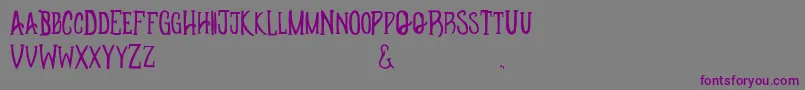 Apotheque Font – Purple Fonts on Gray Background