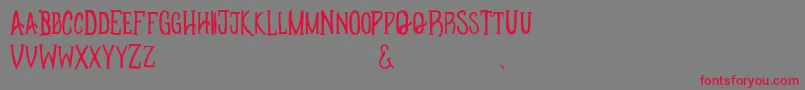 Apotheque Font – Red Fonts on Gray Background