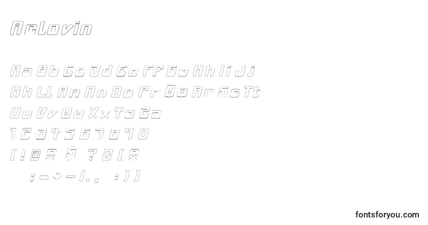Schriftart Mclovin – Alphabet, Zahlen, spezielle Symbole