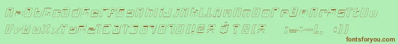 Mclovin Font – Brown Fonts on Green Background