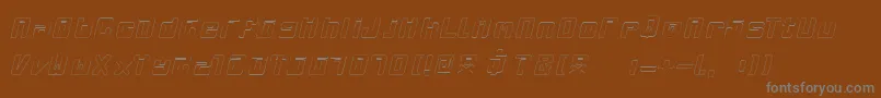 Mclovin Font – Gray Fonts on Brown Background
