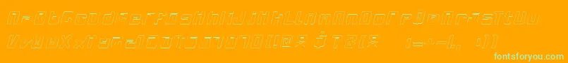 Mclovin Font – Green Fonts on Orange Background